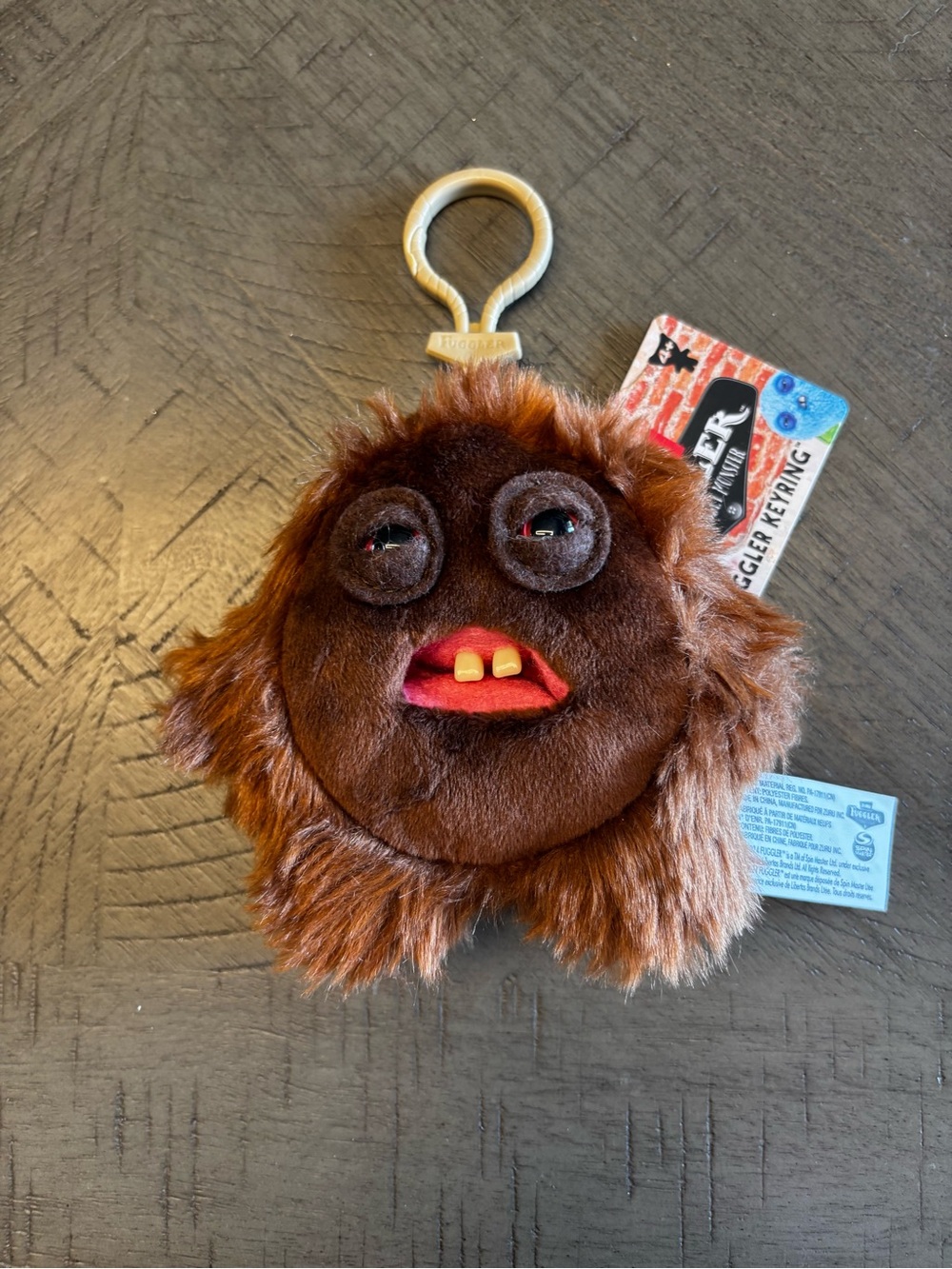 Fuggler Plush Brown Monster Bag Charm Keyring